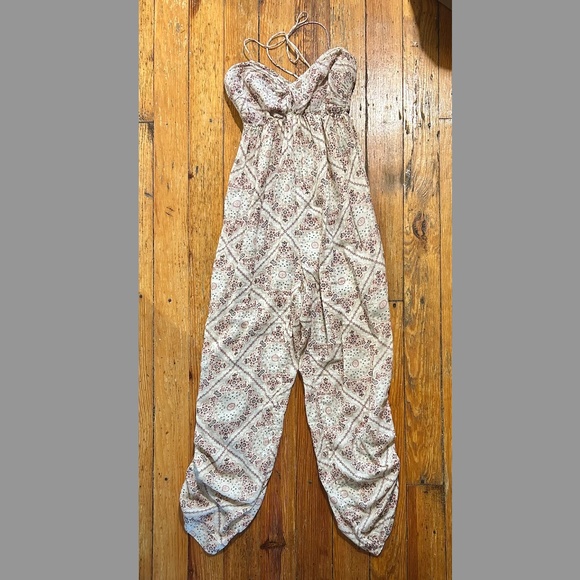 ETOILE ISABEL MARANT Summer Cotton Handkerchief Printed Jumpsuit - Size: 0 - Picture 6 of 8